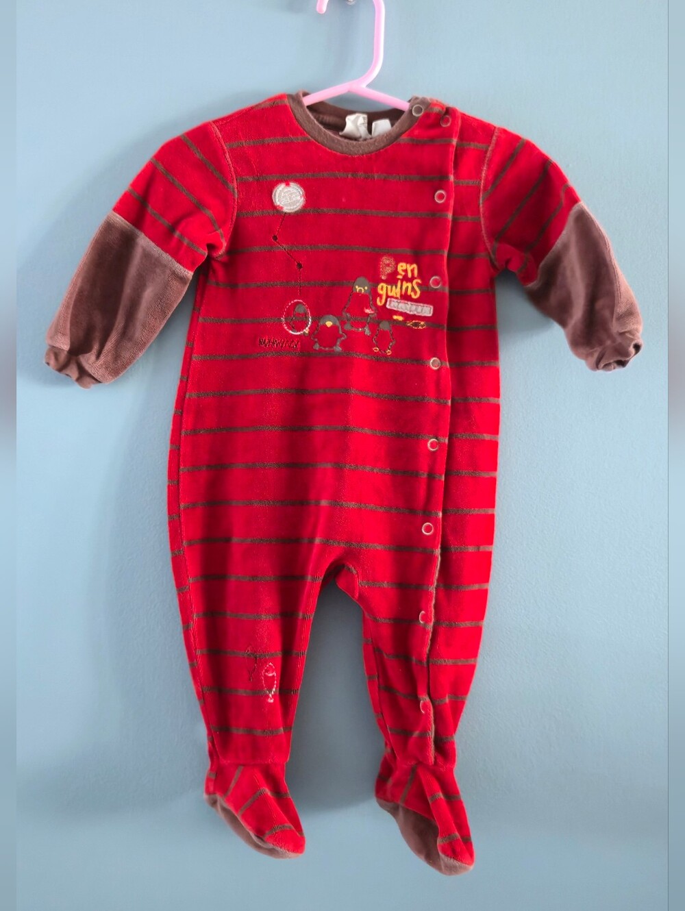 Petit Lem Fleece Sleepers Baby Boy 6m